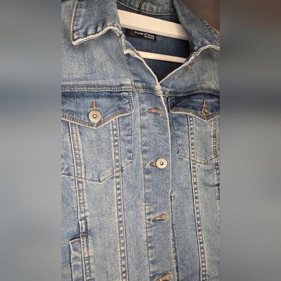 ARTICLES OF SOCIETY Los Angeles Denim Jacket Womens Sz. Small Blue Jean Cotton - Picture 5 of 6